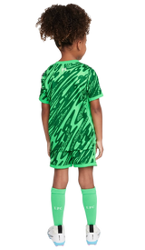 Liverpool 24/25 Kid's Green Goalkeeper Shirt and Shorts