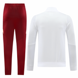 AS Roma 24/25 Men's White Long Zip Jacket