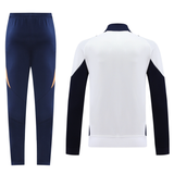 Real Madrid 24/25 Men's White-Navy Long Zip Jacket