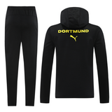 Borussia Dortmund 24/25 Men's Black Long Zip Hoodie