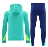 Brazil 24/25 Men's Turquoise Hoodie Tracksuit