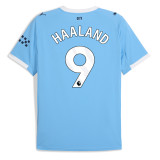 HAALAND #9 Manchester City 25/26 Stadium Men's Home Shirt - PL Font