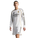 Real Madrid 25/26 Authentic Men's Home Long Sleeve Shirt