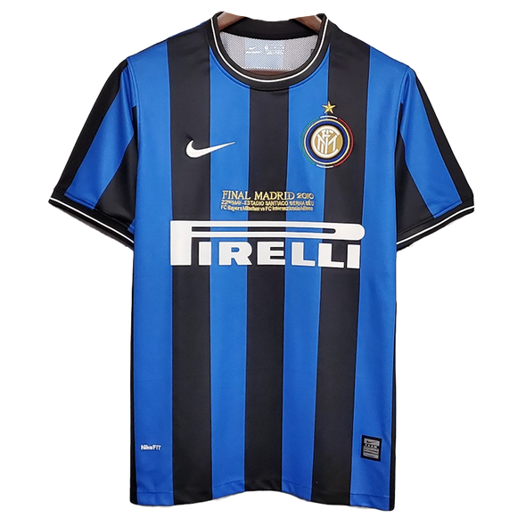 Inter Milan 09/10 Men's Home Retro Shirt UCL Edition