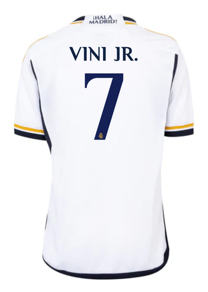 VINI JR #7 Real Madrid 23/24 Kid's Home Shirt and Shorts