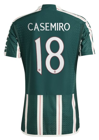 CASEMIRO #18 Manchester United 23/24 Authentic Men's Away Shirt - Man United Font