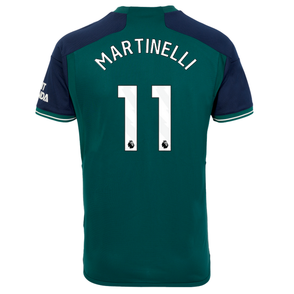 MARTINELLI #11 Arsenal 23/24 Stadium Men's Third Shirt - PL Font