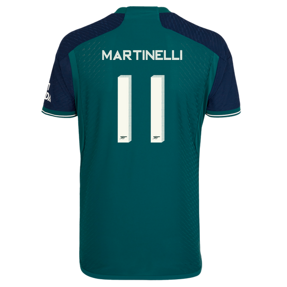MARTINELLI #11 Arsenal 23/24 Authentic Men's Third Shirt - Arsenal Font