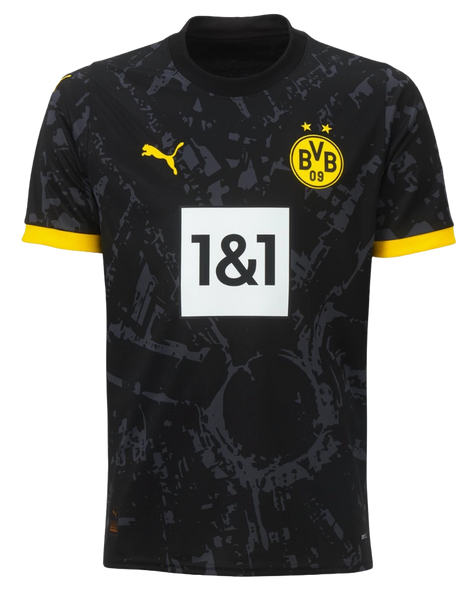 Borussia Dortmund 23/24 Kid's Away Shirt and Shorts