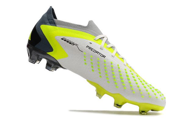Adidas Predator Accuracy.1 Low FG - White/Black/Neon Yellow
