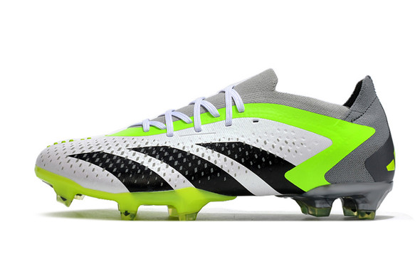 Adidas Predator Accuracy.1 Low FG - White/Black/Neon Green