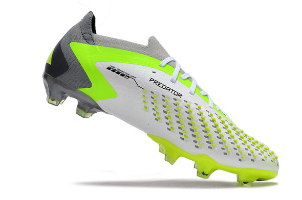Adidas Predator Accuracy.1 Low FG - White/Black/Neon Green