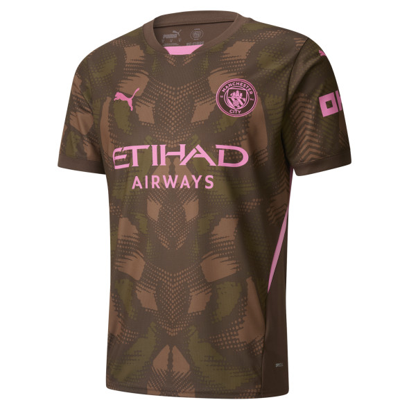 Manchester City 24/25 Kid's Brown Goalkeeper Shirt and Shorts