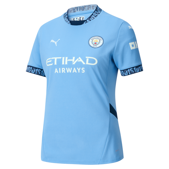 DE BRUYNE #17 Manchester City 24/25 Women's Home Shirt - Man City Font