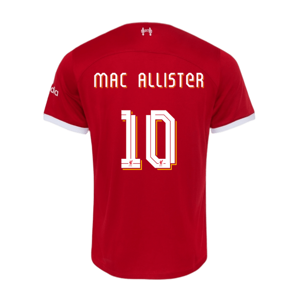 MAC ALLISTER #10 Liverpool 23/24 Authentic Men's Home Shirt - LFC Font