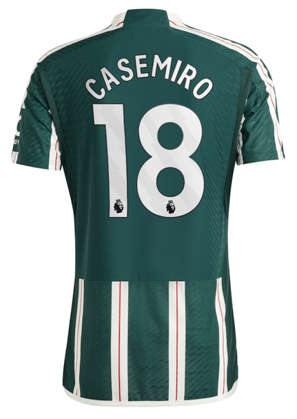 CASEMIRO #18 Manchester United 23/24 Authentic Men's Away Shirt - PL Font