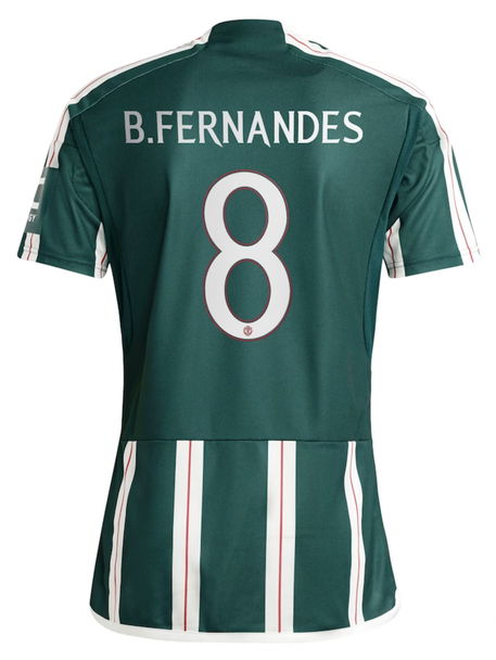 B.FERNANDES #8 Manchester United 23/24 Stadium Men's Away Shirt - Man United Font