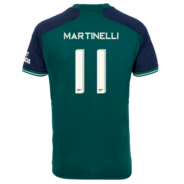 MARTINELLI #11 Arsenal 23/24 Stadium Men's Third Shirt - Arsenal Font