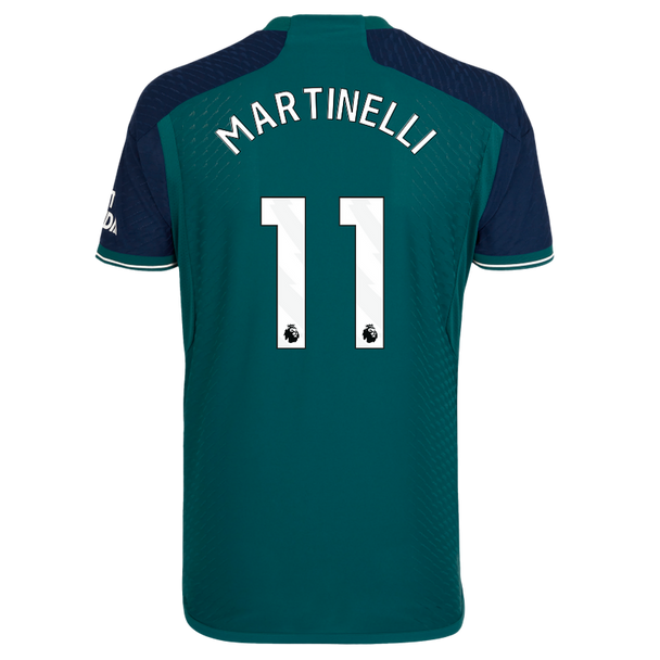 MARTINELLI #11 Arsenal 23/24 Authentic Men's Third Shirt - PL Font