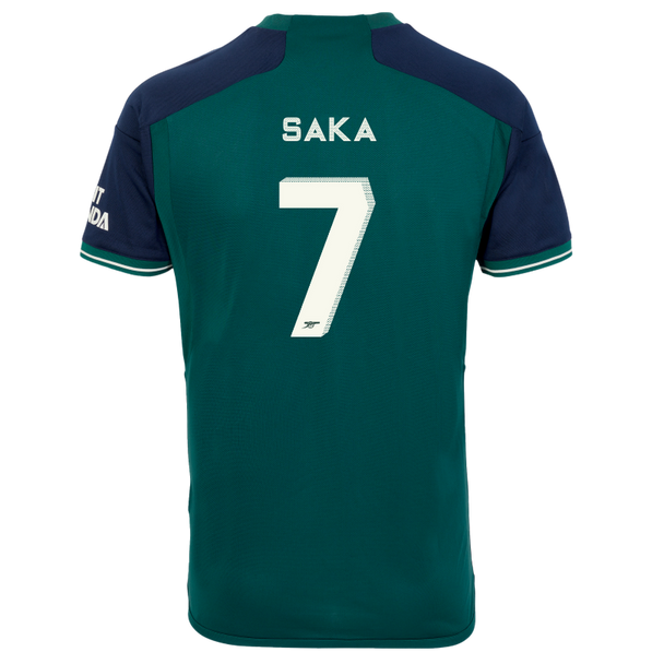 SAKA #7 Arsenal 23/24 Stadium Men's Third Shirt - Arsenal Font