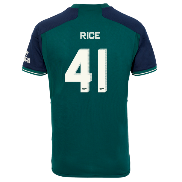 RICE #41 Arsenal 23/24 Stadium Men's Third Shirt - Arsenal Font