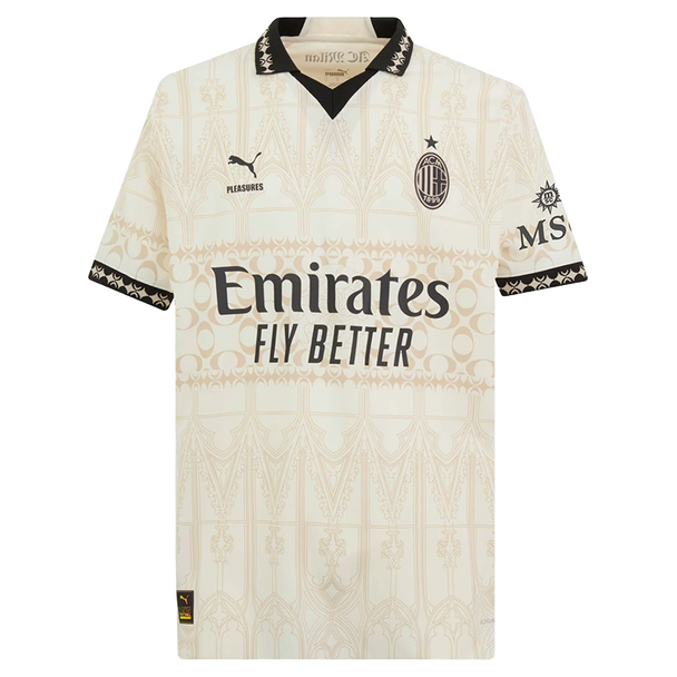AC Milan X Pleasures 23/24 Authentic Men's Light Shirt