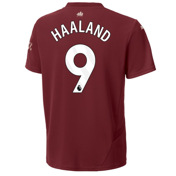 HAALAND #9 Manchester City 24/25 Kid's Third Shirt and Shorts - PL Font