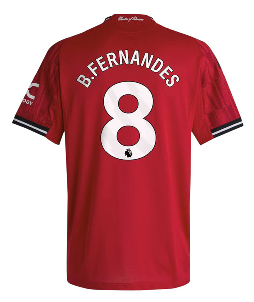 B.FERNANDES #8 Manchester United 25/26 Kid's Home Mini-Kit - PL Font