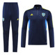 Boca Juniors 22/23 Men's Dark Blue Short Zip Tracksuit