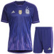 Argentina 2022 Winners Kid's Away Shirt and Shorts
