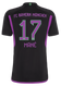 MANÉ #17 Bayern Munich 23/24 Stadium Men's Away Shirt
