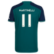 MARTINELLI #11 Arsenal 23/24 Authentic Men's Third Shirt - Arsenal Font