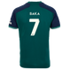 SAKA #7 Arsenal 23/24 Stadium Men's Third Shirt - Arsenal Font