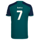 SAKA #7 Arsenal 23/24 Authentic Men's Third Shirt - Arsenal Font