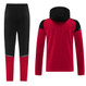 AC Milan 23/24 Men's Red-Black Long Zip Hoodie