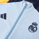 Real Madrid 24/25 Men's Light Blue Long Zip Jacket