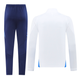 Italy 24/25 Men's White-Blue Long Zip Jacket
