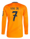 VINI JR #7 Real Madrid 24/25 Men's Away Long Sleeve Shirt