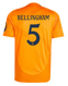 BELLINGHAM #5 Real Madrid 24/25 Authentic Men's Away Shirt