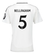 BELLINGHAM #5 Real Madrid 24/25 Women's Home Shirt