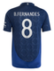 B.FERNANDES #8 Manchester United 24/25 Authentic Men's Away Shirt - Man United Font