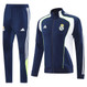 Real Madrid 25/26 Men's Navy-White Long Zip Jacket