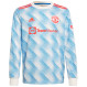 B.FERNANDES #18 Men's 21/22 Long Sleeve Stadium Manchester United Away Shirt