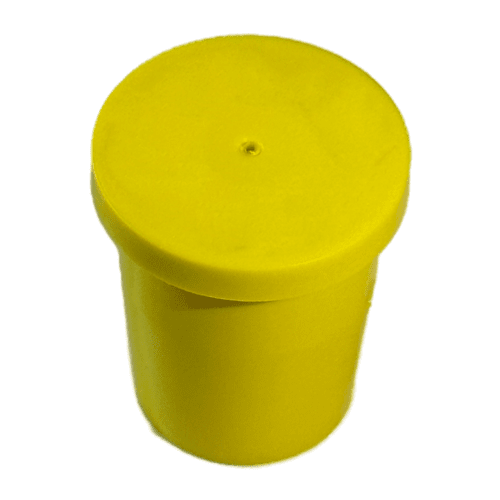 Plastic survey marker rebar caps