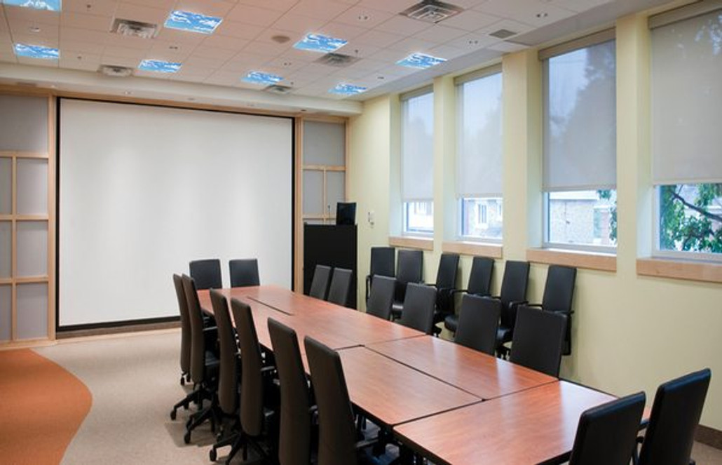 Transforming An Office With Fluorescent Light Panels