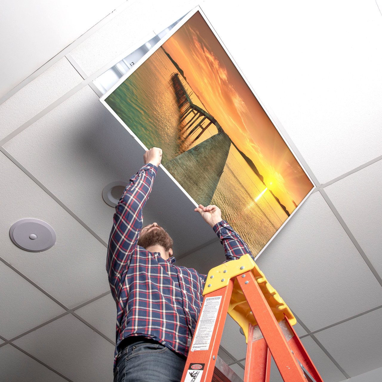 Sunrise Beach Fluorescent Light Covers Light Diffusing Plastic Sheet