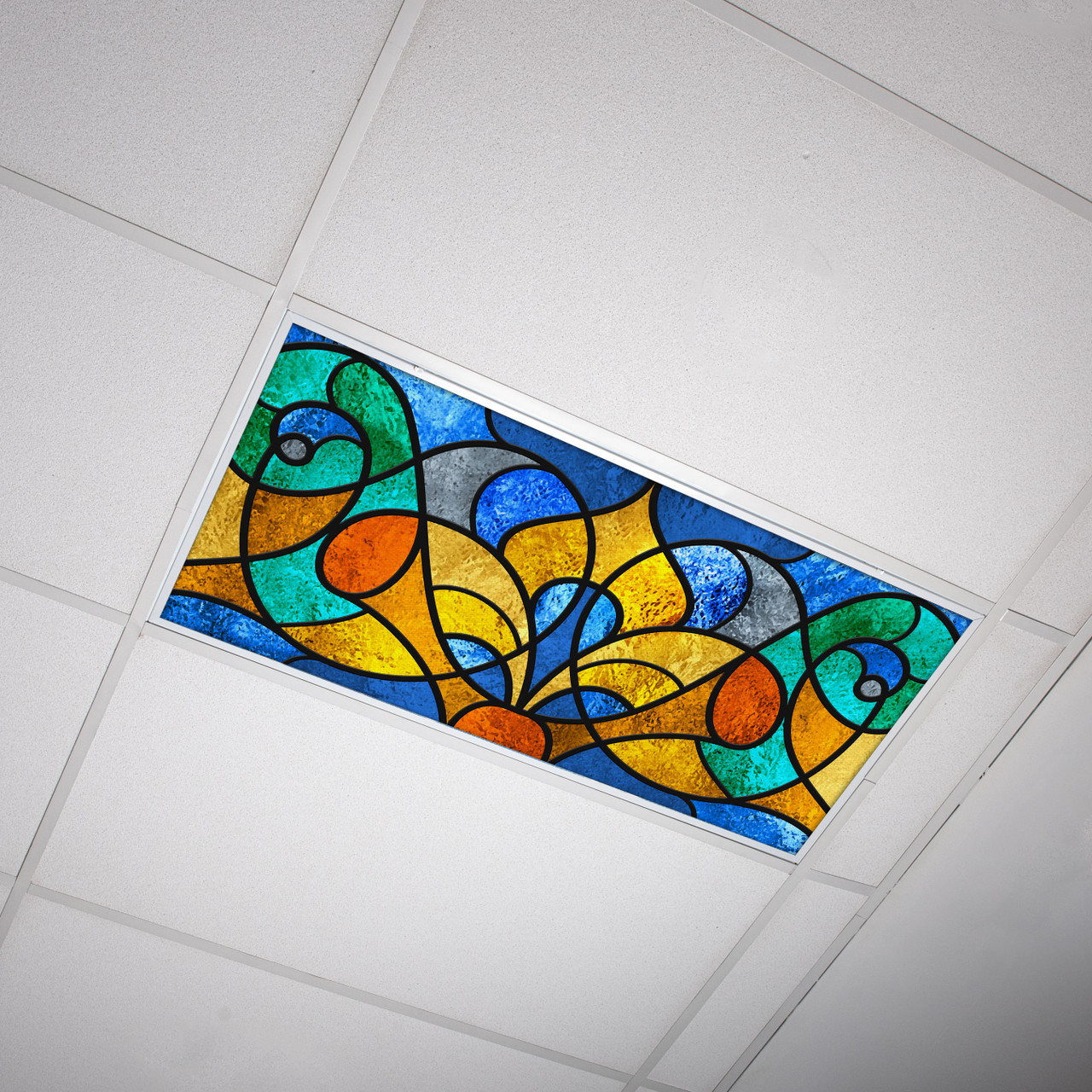 stained glass light panels