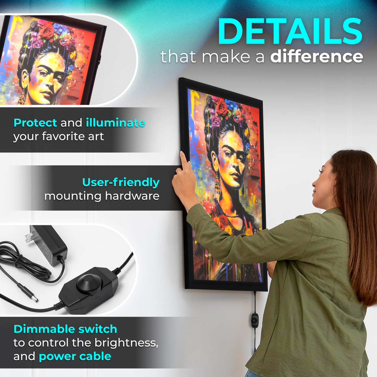NexaFrame LED Backlit Poster Frame