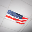 American Flag Fluorescent Light Cover