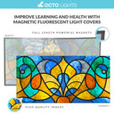Stained glass ceiling panels